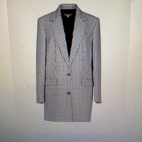 Michael Kors houndstooth overcoat size 8